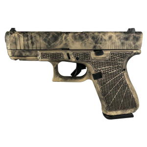 GLOCK G19 GEN5 9MM FXD WFRONT SERRATIONS 15RDMarble Spippled Frame