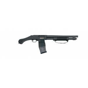 Mossberg 590M Shockwave Mag-Fed Blued 12 GA 15 2.75 10+1 Fixed Raptor Grip Stock Tactical Shotgun
