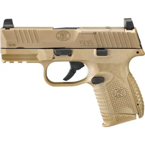 FN 66100575 509c 9mm Luger 3.70 10+1 Flat Dark Earth Interchangeable Backstrap Grip