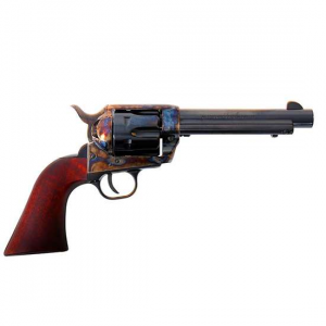 Traditions SAT73048 1873 Froniter 357 Mag 6 Round 5.50 Blued Color Case Hardened Steel Walnut Grip