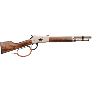 Gforce Arms GFLVR44PN Saddlehorn  44 Mag 5+1 12 Nickel Threaded Barrel & Receiver, Turkish Walnut Stock & Forend, Thread Protector