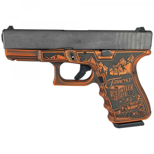 Gen 3 19 9mm 4? 2/15rd Mags -Tennessee-Orange Distressed