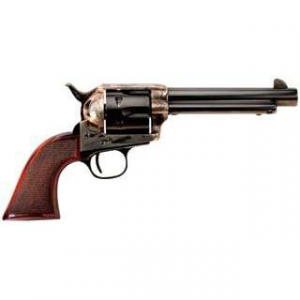 Taylors and Company 4108 Smoke Wagon  357 Mag 6 Round 5.50 Blued Case Hardened Frame Walnut Grip