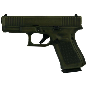 GLOCK G19 GEN5 9MM FXD WFRONT SERRATIONS 15RD Bazooka Green Distressed