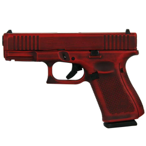 GLOCK G19 GEN5 9MM FXD WFRONT SERRATIONS 15RD Red Distressed