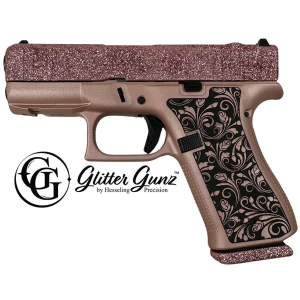 GLOCK 43X MOS 9MM 341 GLITTER GUNZ ROSE GOLD