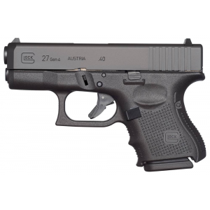 Glock UG2750201 G27 Gen 4 Subcompact 40 S&W 3.42 9+1 Black Black Interchangeable Backstrap Grip