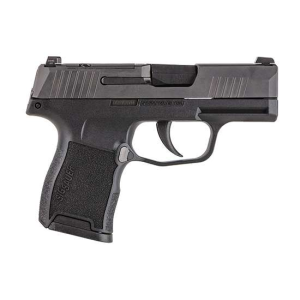 P365, 380 Acp, 3.1in, Nitron, Blk, Striker, Siglite, Polymer Grip, (2) 10rd Steel Mag, Manual Safety, Ma Compliant