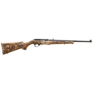 RUGER 10/22 22lr Bison Scene Blued Natural Laminate Stock