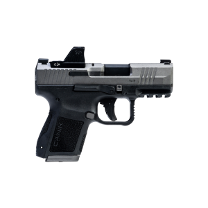 Canik METE MC9 9mm 318 121151 Tungsten Cerakote Optic Ready Slide WMECANIK M01 Red Dot Black Polymer Frame Pistol