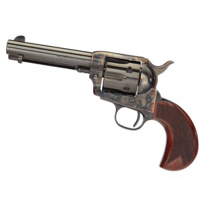 Taylors and Company 555153 1873 Cattleman 357 Mag 6 Round 4.75 Blued Case Hardened Birdshead Walnut Grip