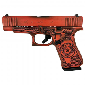 GLOCK 48 9MM BLACK FXD COMM-Texas Orange