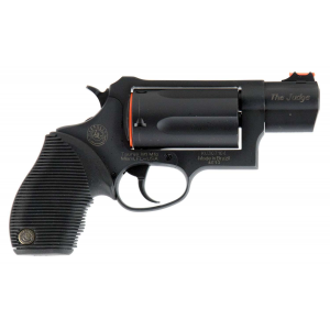Taurus 2441031TC Judge Public Defender 45 Colt (LC)/410 Gauge 5 2.50 Blued Black Ribber Grip Fiber Optic Front Sight