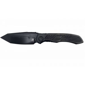Microtech Anax T/E Integral Frame Lock DLC Titanium Handle w/ Carbon Fiber Inlay DLC Standard Knife
