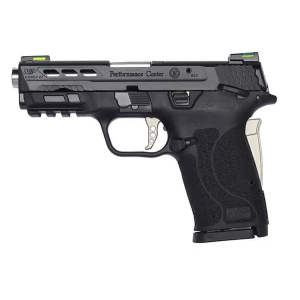 Smith & Wesson 13225 M&P Shield EZ Performance Center 9mm Luger 3.83 8+1 Matte Black Black Polymer Grip Manual Thumb Safety Silver Anodized Ported Barrel