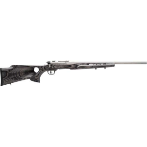 Savage 96972 B.MAG Target 17 WSM 8+1 22 Gray Fixed Thumbhole Stock, Matte Stainless Right Hand
