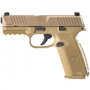 FN 66100490 509 9mm Luger 4 10+1 Flat Dark Earth Flat Dark Earth Interchangeable Backstrap Grip No Manual Safety