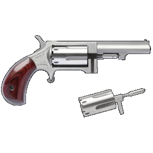 NAA SWC250 Sidewinder 22 LR,22 Mag 5rd 2.50 Stainless Steel Rosewood Bird's Head Grip