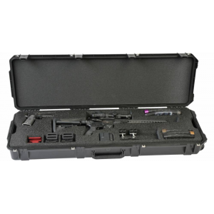 SKB 3I50143G iSeries 3-Gun Competition Case Interior Dimensions 50L x 14.50W x 6D Black Polymer Handgun, Rifle, Shotgun w/Wheels
