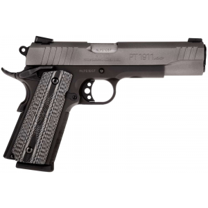 Taurus 1191101GVZ 1911  45 ACP 5 8+1 Black Gray Cerakote Slide Black VZ G10 Grip
