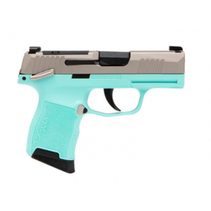 Sig Sauer P365-380 Stainless/Turquoise .380 ACP Pistol