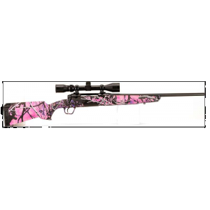 Savage 57476 Axis XP Compact 6.5 Creedmoor 4+1 20 Muddy Girl Matte Black Right Youth/Compact Hand Weaver 3-9x40mm Scope