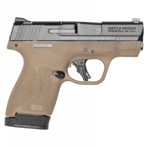 Smith & Wesson M&P Shield Plus Micro Compact W/ Thumb Safety 9mm 3.1 13 Round 10 Round Flat Dark Earth Black Slide Pistol