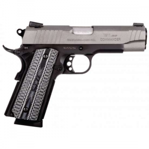 Taurus 1191101COMGV 1911 Commander 45 ACP 4.20 8+1 Black Gray Cerakote Slide Gray VZ Grip