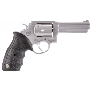 Taurus 2650049 65 Single/Double 357 Magnum 4 6 rd Black Rubber Grip Stainless Steel