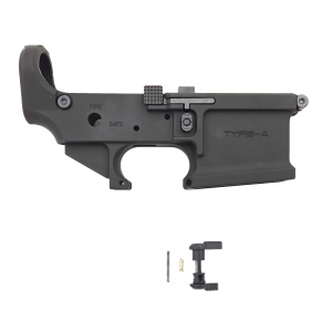 Type-A Rifle Co. AR15/M4 Billet Full Ambi Controls Stripped Lower Receiver Black