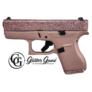 GLOCK 42 380ACP 325 ROSE GOLD GLITTER GUNZ