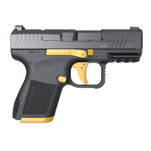 CANIK METE MC9 9MM 3.18 15 BLACK / GOLD PISTOL