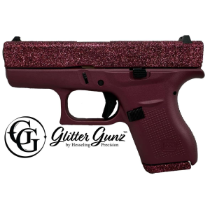 GLOCK 42 380ACP 325 GLITTER GUN BLACK CHERRY
