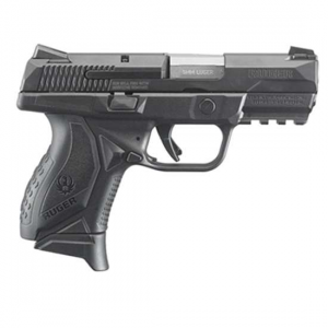 Ruger 8635 American Compact 9mm Luger 3.55 17+1 Black Frame Black Nitride Stainless Steel Slide Black Wraparound Ergonomic Grip