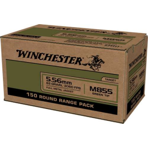 WINCHESTER USA 5.56X45 CASE LOT 600RD 62GR GREEN TIP