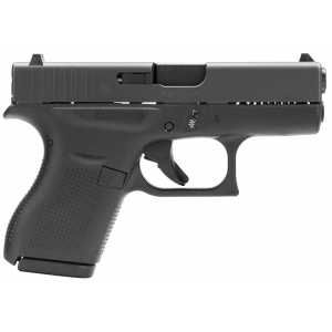 Glock UI4250201 G42 380 ACP 3.25 6+1 Black Polymer Grip Fixed Sights