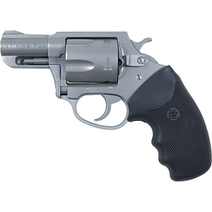 Charter Arms 73520 Mag Pug Standard Revolver Single/Double 357 Magnum 2.20 5 Round Black Rubber Grip Stainless