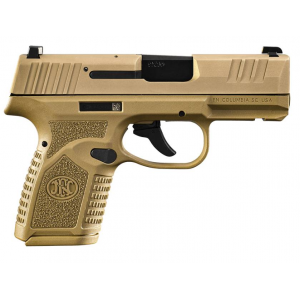FN USA Reflex, 9mm, 3.3 Barrel, 2 Magazines, No Manual Safety, FDE, Pistol