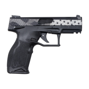 Taurus TX22 TALO Exclusive .22 LR, 4.1 10+1 Black Laser Engraved US Flag Pistol