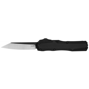 Kershaw 9000R Livewire  Automatic 3.30 OTF Reverse Tanto Plain Black PVD Flats/Satin Grinds CPM MagnaCut Steel Blade, Black Anodized Aluminum Handle