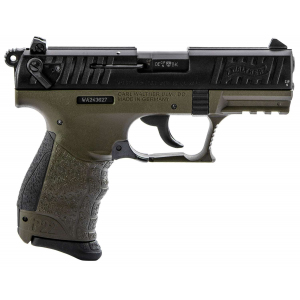 Walther Arms 5120715 P22 Q Military 22 LR 3.42 10+1 OD Green Black Interchangeable Backstrap Grip Pistol