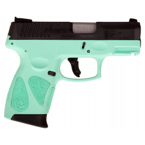 Taurus G2C 9mm Luger 32 12 Round Black Carbon Steel Slide Cyan Polymer Grip Pistol