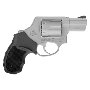 Taurus 856 38 Spl+P 2 6 Round Matte Stainless Steel Black Rubber Grip Revolver