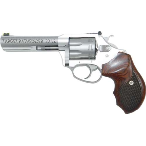 Pathfinder .22 LR 8 Shot Anodized & S/S Rosewood Checkered Grip 4.2 Bbl