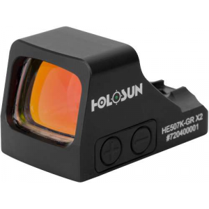 Holosun HE507K-GR-X2 Compact Multi-Reticle Green Circle Dot Open Sight w/Solar Failsafe & Shake Awake