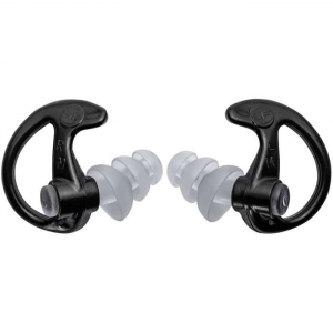 Surefire EP5BKMPRBULK EP5 Sonic Defenders Max Polymer 26 dB Earbuds Clear Ear Buds w/Black Ear Piece Large 25 Pair (Bulk)