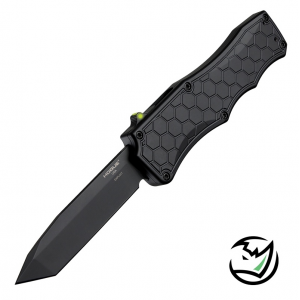 Hogue Exploit OTF Automatic 3.5 Tanto Blade Black PVD Tritium Trigger Knife