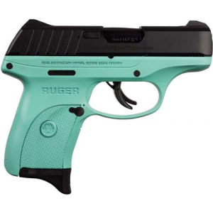 RUG EC9S 9MM 3.12 8RD BLUED SLIDE TURQUOISE