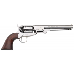 Pietta YANOS36 1851 Navy Yank SAO 36 Cal Striker Fire 7.50 6rd Old Silver Walnut Grip