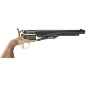 Traditions FR18601 1860 Colt Army Break Open 44 Cal #11 Percussion 8 6rd Brass Frame Blued Barrel & Cylinder Walnut Grip